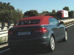 Кабриолет Audi A3 проходит испытания