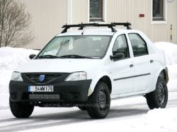 Полноприводный Dacia (Renault) Logan проходит тесты