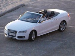 Кабриолет Audi S5 проходит испытания