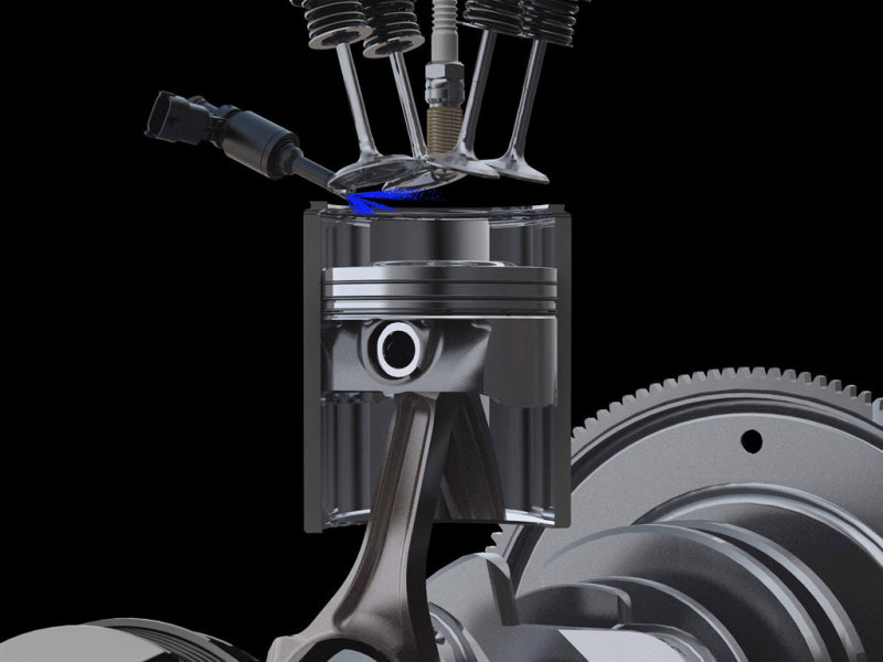 «Четверка» Gamma GDI работает с непосредственным впрыском бензина в камеры сгорания.