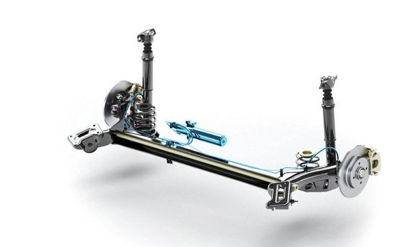 Простенькая задняя подвеска дооснащается (в исполнениях с мощными двигателями) электронноуправляемым устройством Dynamic Roll Control.