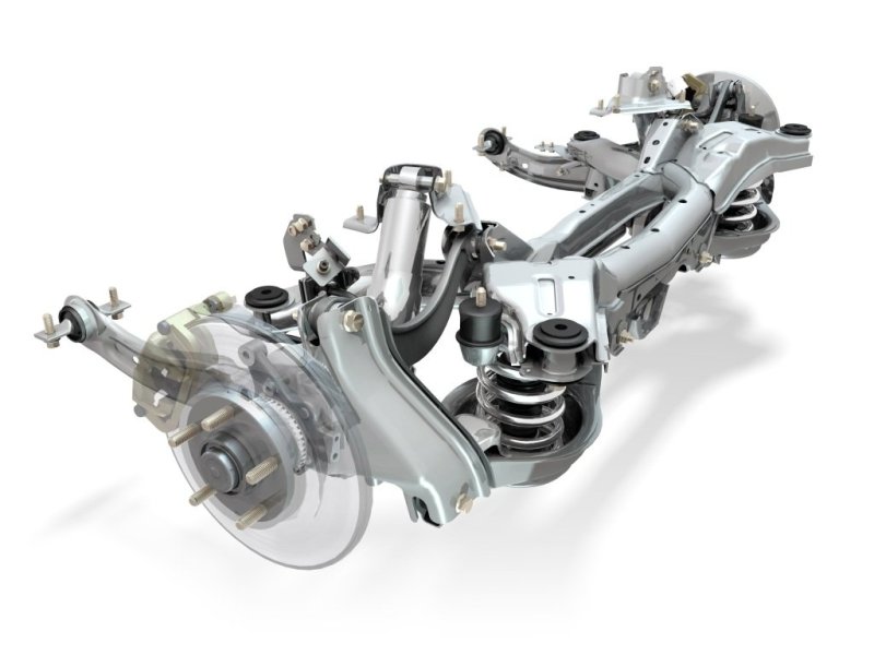 Сзади кинематически совершенная подвеска на двойных поперечных рычагах.