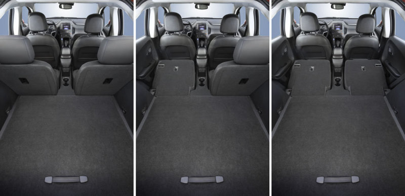 Складные спинки задних сидений увеличивают погрузочное пространство.