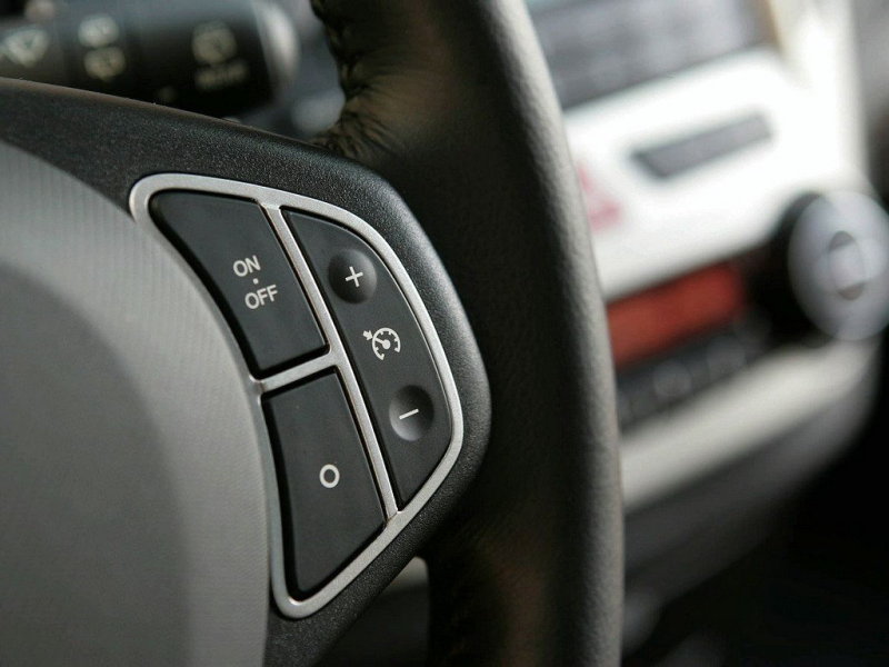 Руль с кнопками управления круиз-контроля.