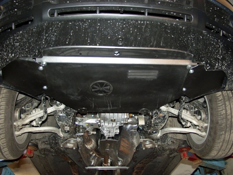 Общий вид на конструкцию передней подвески.