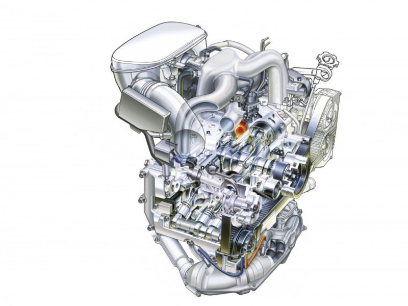 Атмосферный «оппозитник» с рабочим объемом 2,0 л. (125 л.с.), являющийся отличным решением для не «гоночного» варианта.