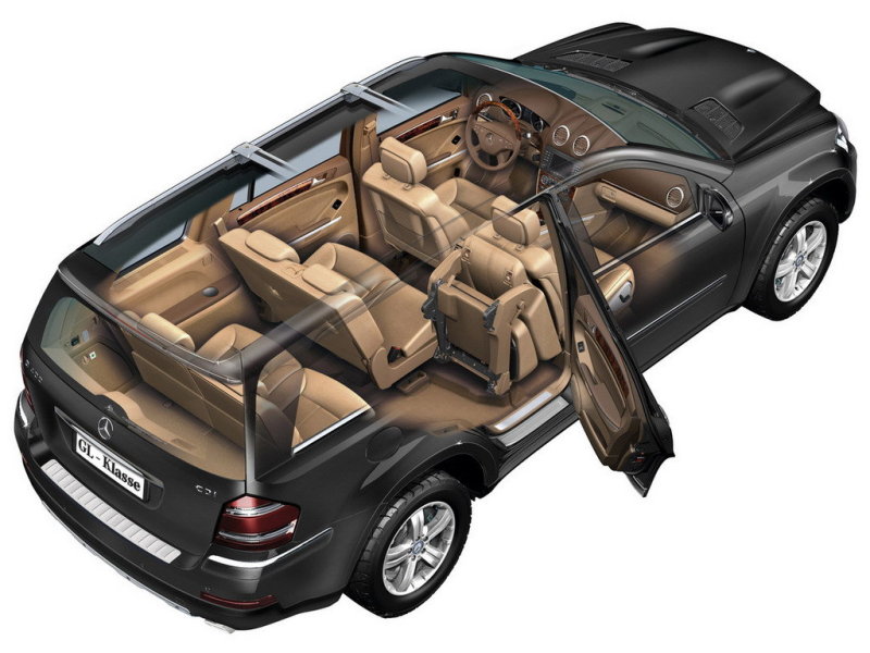 Как это ни странно, Mercedes GL, в первую очередь, семейный автомобиль