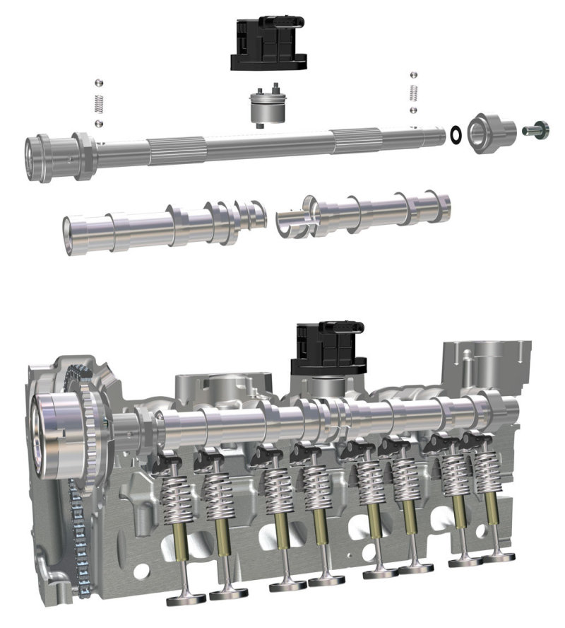 Продвинутый турбомотор M270 DE 16AL на бензине оснащен 2-режимным клапанным механизмом Camtronic