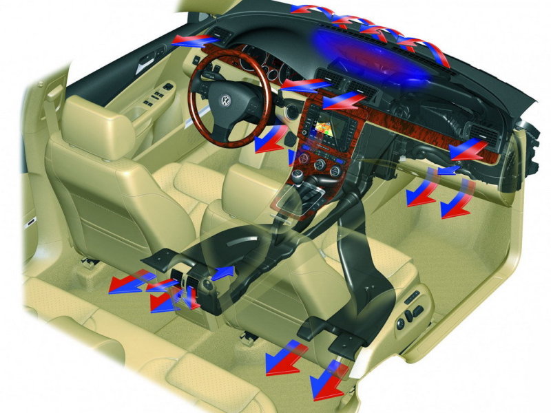 ... через множество воздуховодов