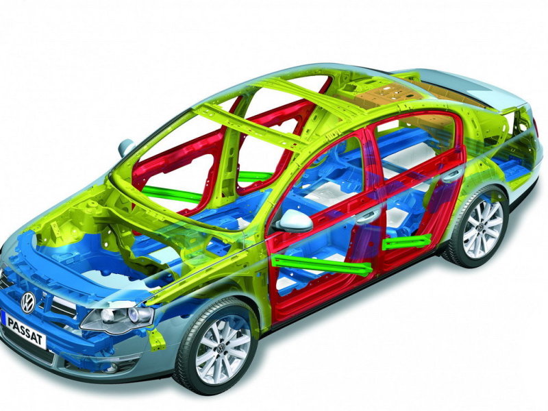 В изготовлении кузова применены высокопрочные стали и лазерная сварка