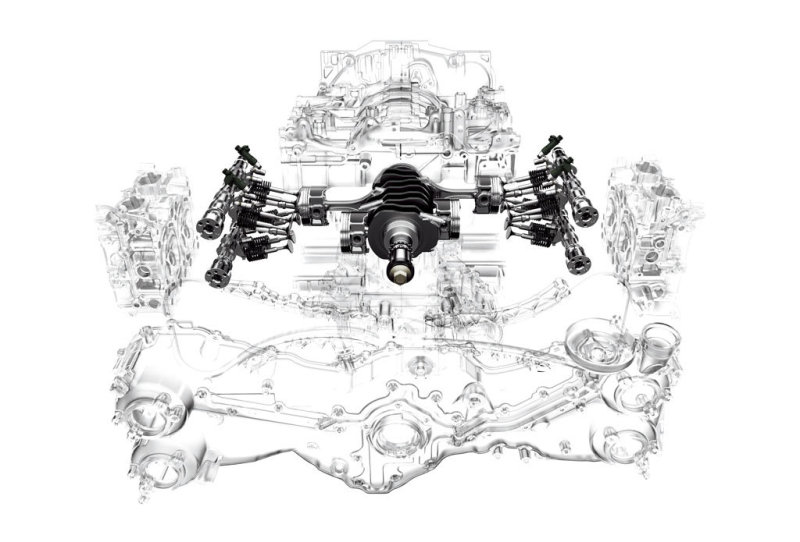 Оппозитная «четверка» отличается низко расположенным центром тяжести