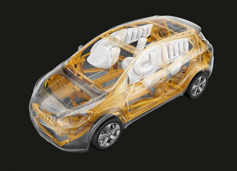 Жесткий каркас пассажирского помещения, «подушки» и «шторки» на окна