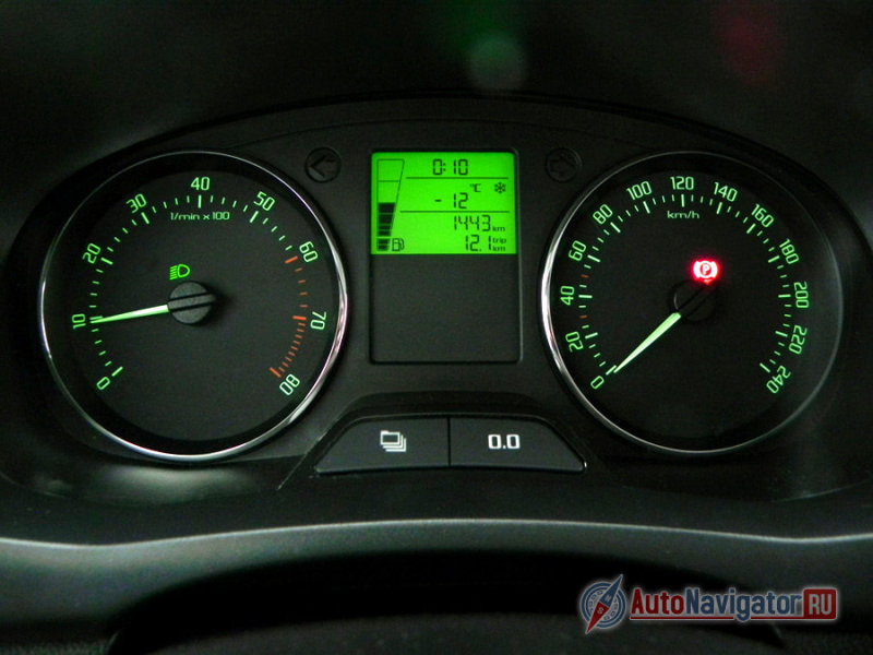 Щиток приборов краток и лаконичен