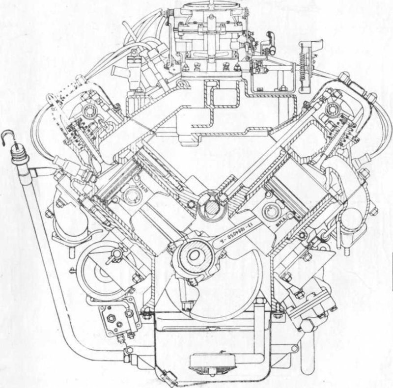 А вот цельноалюминиевая «восьмерка» ГАЗ-13 восходила к двигателю седана BMW 502