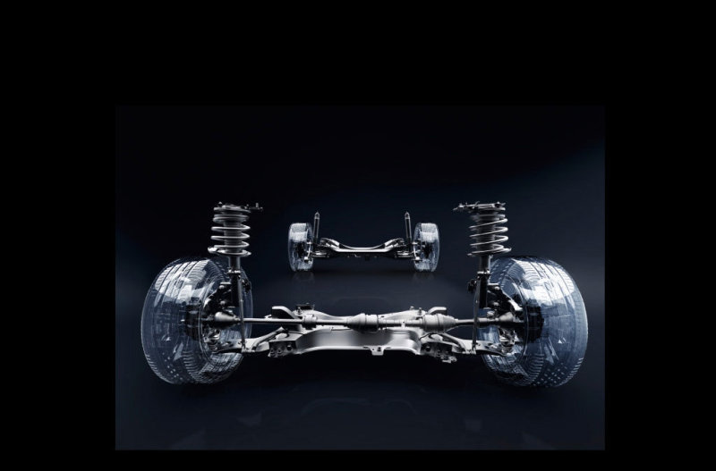 Ходовая во II поколении без принципиальных изменений (здесь задняя подвеска на двойных поперечных рычагах)