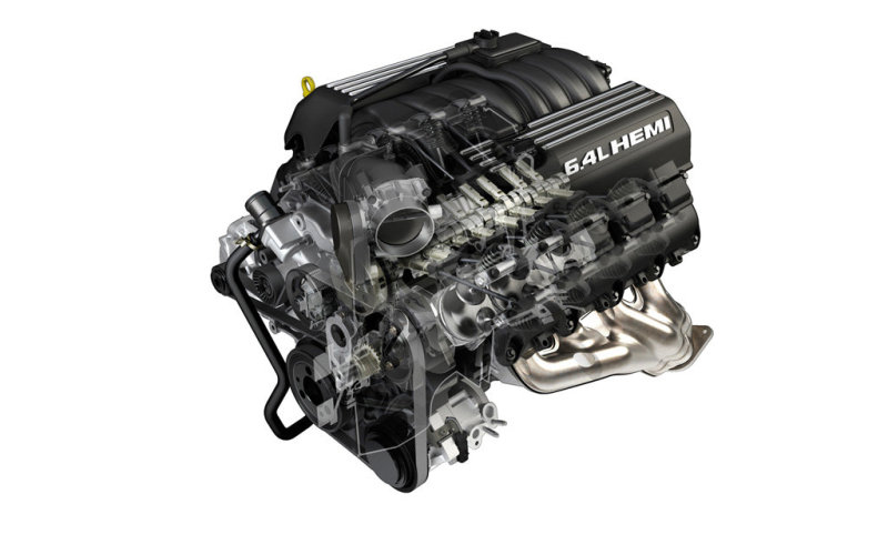 Под капот «Чарджера» SRT8 монтируется могучая «восьмерка» Hemi 392