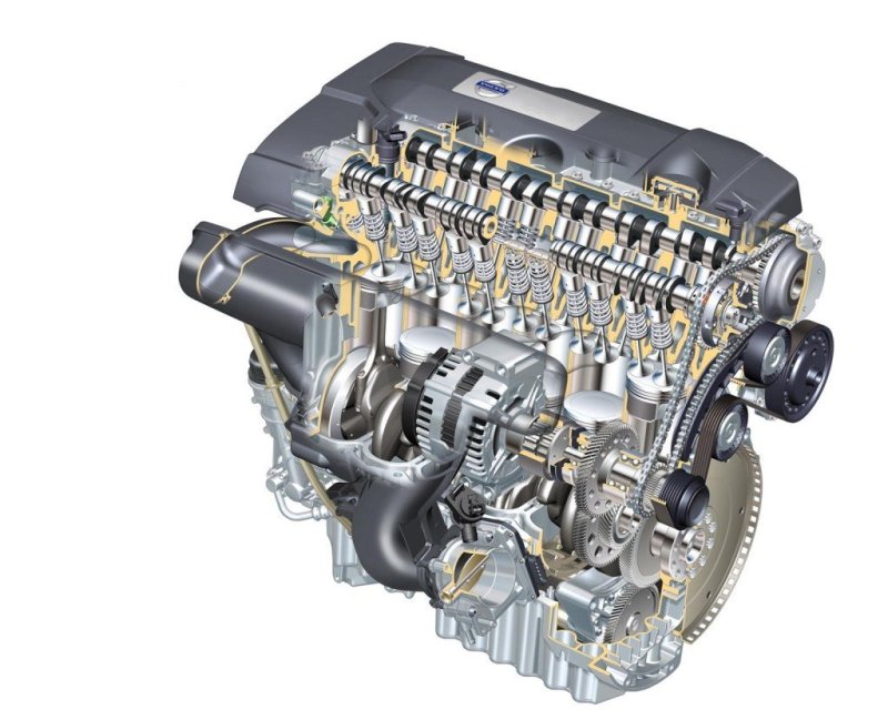Рядный 6-цилиндровый двигатель T6 получился удивительно компактным