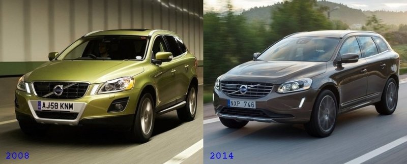 Volvo XC60 2008 и Volvo XC60 2014
