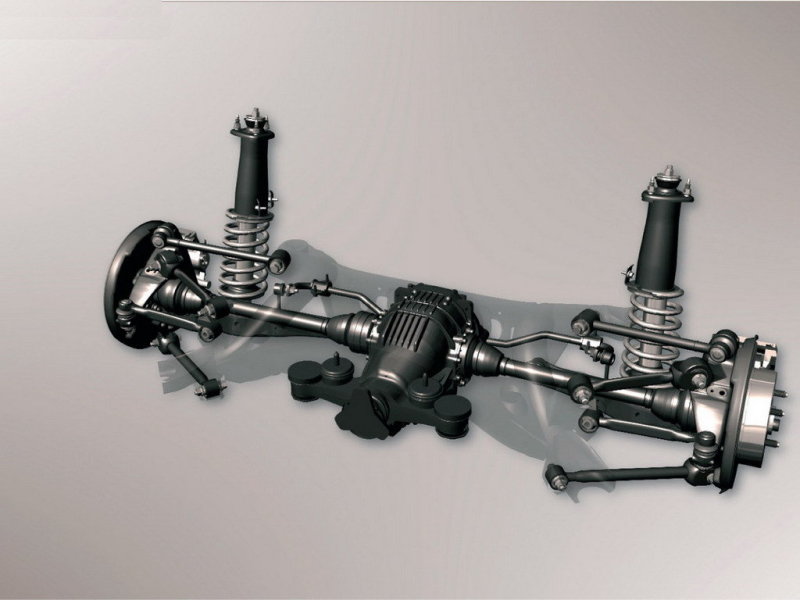 Задняя многорычажная конструкция, несмотря на свою сложность, в целом оказалась долговечна. Однако слабыми местами оказались шаровые опоры и пыльники