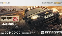 Chevrolet NIVA в кредит в «Барс Авто»