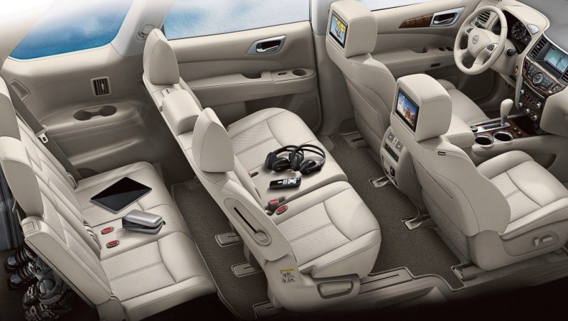 По местам в 3-х рядах с комфортом размещаются семеро, в том числе - пятеро взрослых