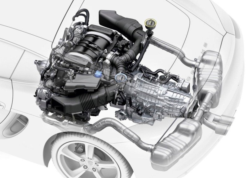 Оппозитная «шестерка» смонтирована перед задней осью