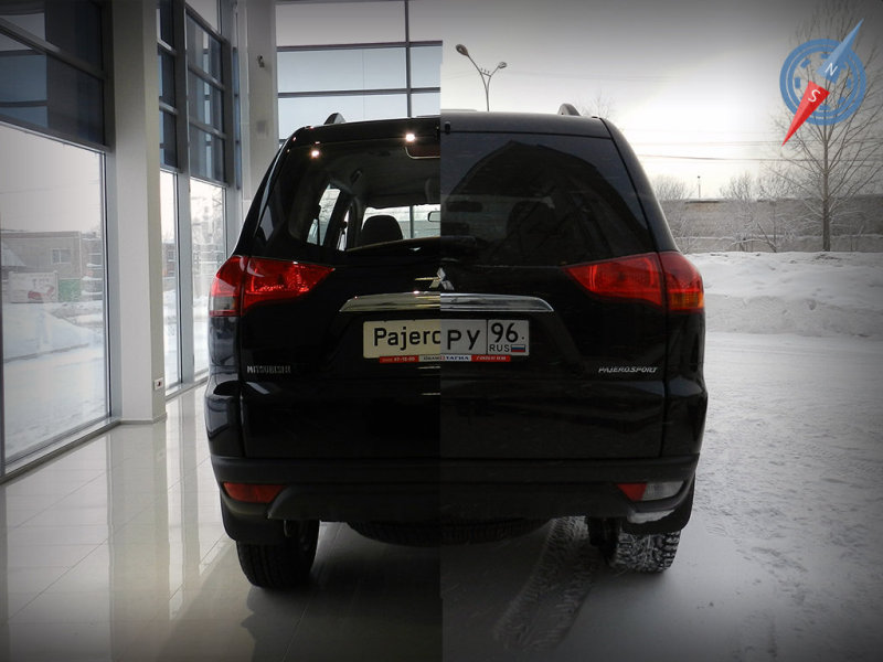 … поворотные секции задней оптики