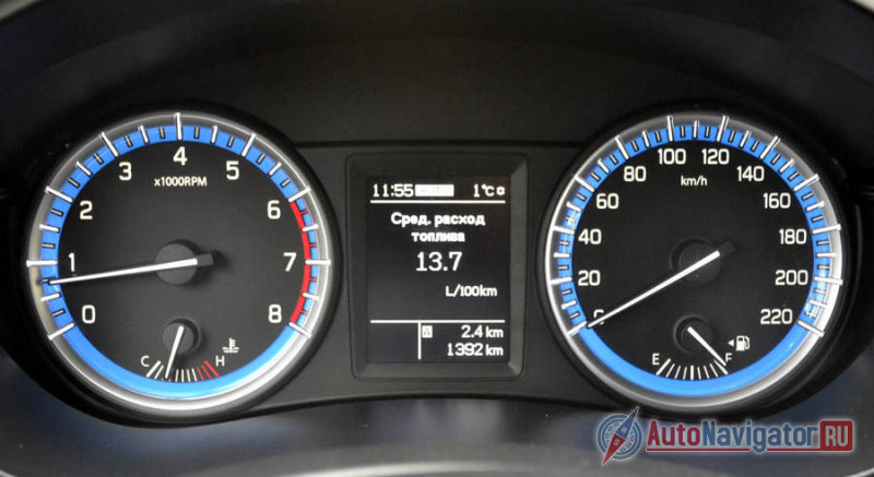 Средний расход в шустром режиме – 13,7 литра. Если не пытаться «убежать» со светофора первым, то будут вполне приемлемые – 9 литров на сотню в городе