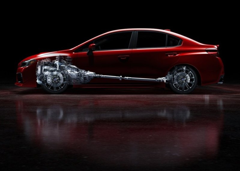 «Оппозитник» с низко расположенным центром тяжести, трансмиссия Symmetrical AWD