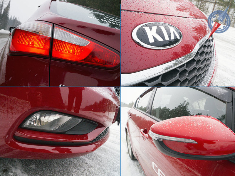 Любоваться Cerato можно как в целом, так и в деталях. Даже снегопад не смог испортить впечатления