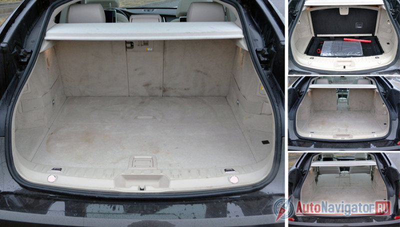 Багажник очень функционален. Под полом есть еще отсек для ремкомплекта, средняя часть заднего дивана откидывается отдельно от сидений, которые складываются независимо друг от друга. Правда, светлая обивка, немного маркая, как мне кажется…