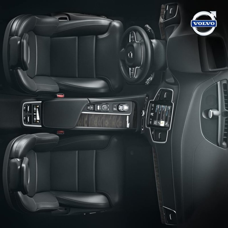 Интерьер Volvo XC90 II - официальное фото
