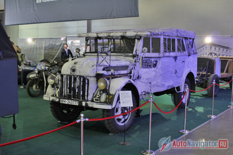 А вот Steyr 1500A в зимней раскраске – крайне редкий тяжелый внедорожник австрийского производства, на сегодняшний день, сохранившийся в мире меньше, чем в десяти экземплярах