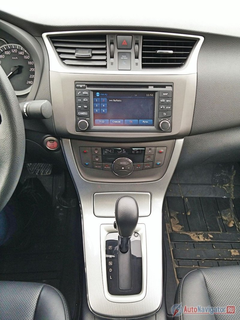 Новый Nissan Sentra оснащается мультимедийной системой Nissan Connect последнего поколения с сенсорным антибликовым 5.8-дюймовым экраном