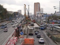 На Щелковском шоссе построена эстакада в сторону центра Москвы