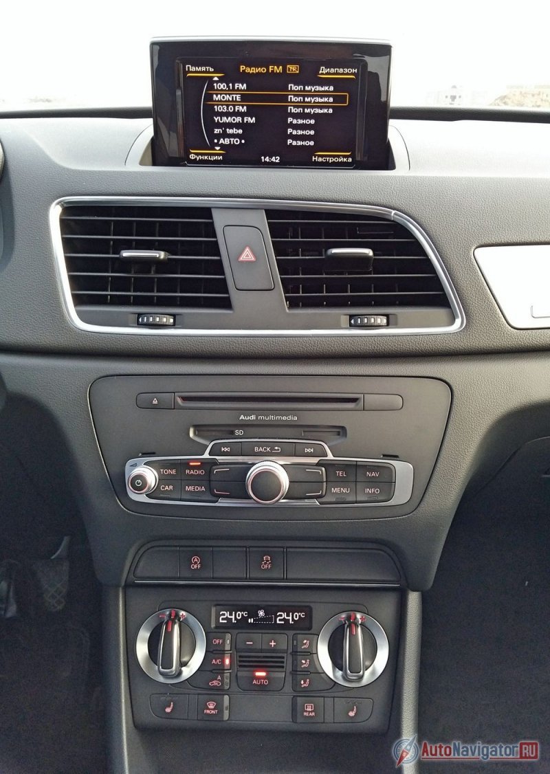 Управление мультимедийной системой и климат-контролем интуитивно понятное