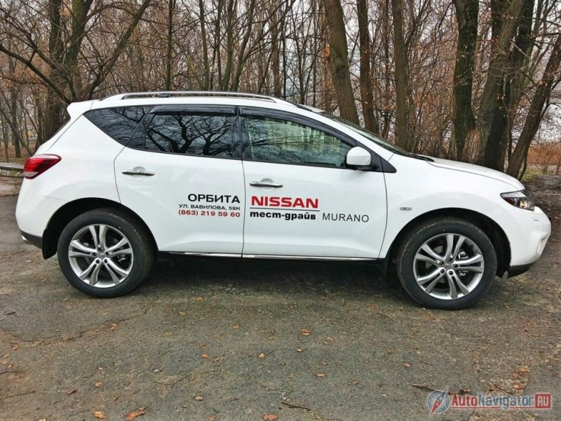 Габариты Murano — 4835х1885х1725 мм, колесная база – 2825 мм, дорожный просвет — 180 мм