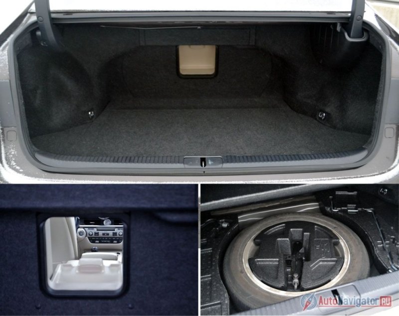 Багажник вроде немаленький – почти 500 литров, но его форма неудобна. Чемоданам в нем явно будет не по себе. Спинки сидений не складываются, зато есть лючок для длинномеров посередине. Под полом полноразмерная запаска и никаких Run Flat