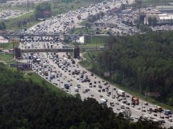 Скорость движения на МКАД увеличилась на 17%