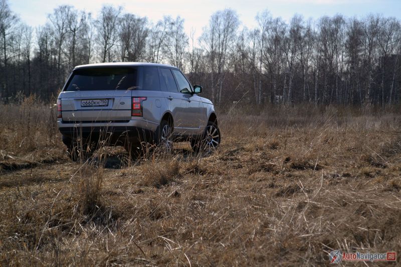 Черные стойки кузова делают силуэт Range Rover более приземистым. Хотя на самом деле по сравнению с предыдущим поколение автомобиль стал выше