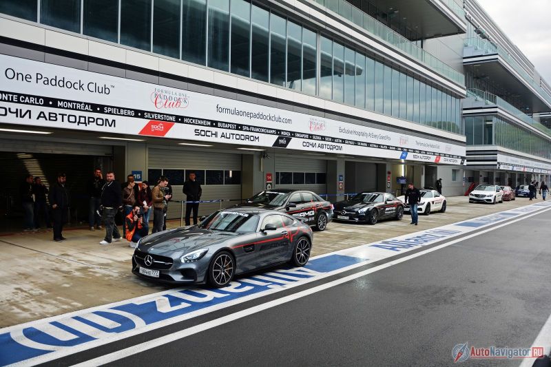 Проба руля AMG GT пришлась на cочинский автодром, где уже откатали соревнования F1