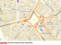 В Москве на Лубянской площади на месяц будет ограничено движение
