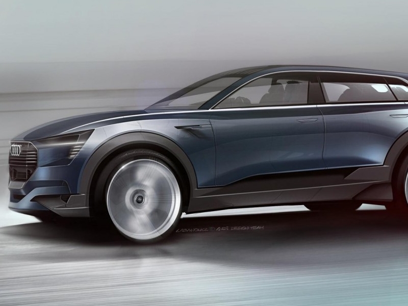 Audi Q6 — первые дизайнерские рисунки