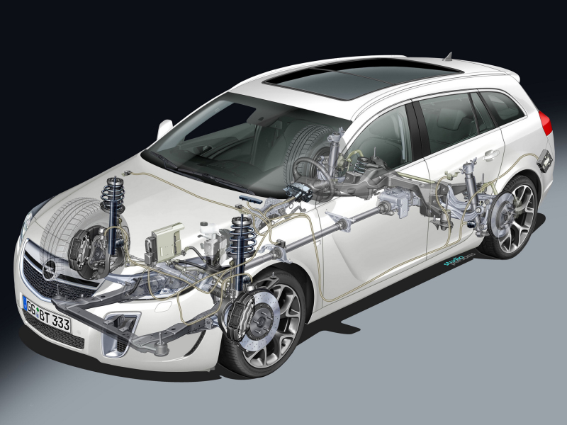 Шасси Insignia, за исключением пары мест, оказалось очень выносливым