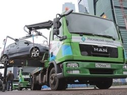 Количество эвакуированных автомобилей в Москве снизилось почти на 20%
