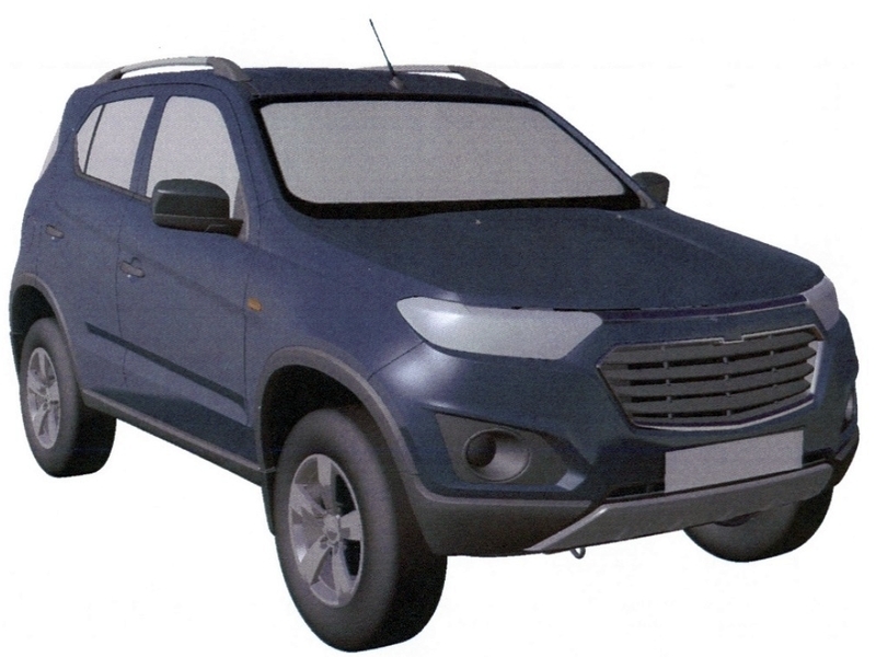 Патентные изображения Chevrolet Niva New появились в СМИ