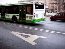 Московские школьные автобусы и такси смогут ездить по выделенным полосам