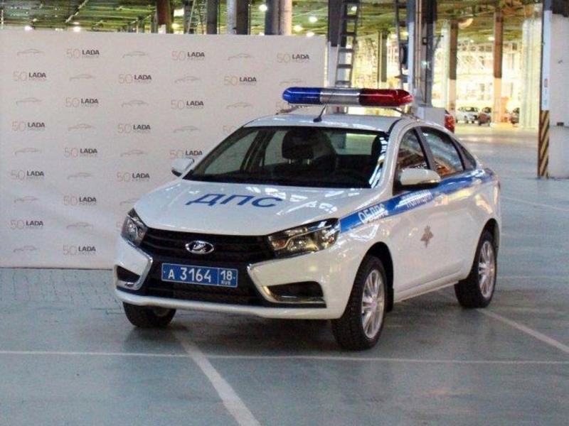 Lada Vesta стала патрульным автомобилем