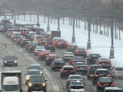 В Москве затруднено движение из-за непогоды