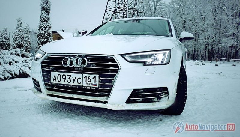 Измененная радиаторная решетка и современная светотехника — ключевые особенности Audi A4 B9